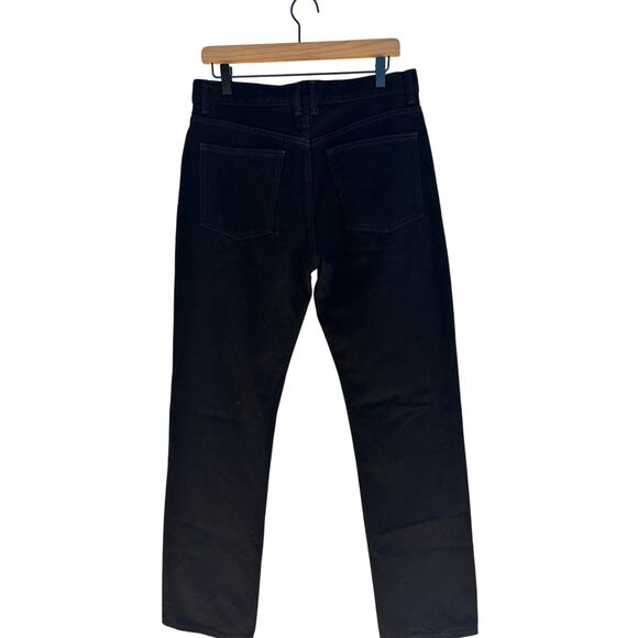 NWT‎ Alexa Chung for Madewell High-Rise Straight Jean in Black Outridge Was, 28 - Picture 4 of 7